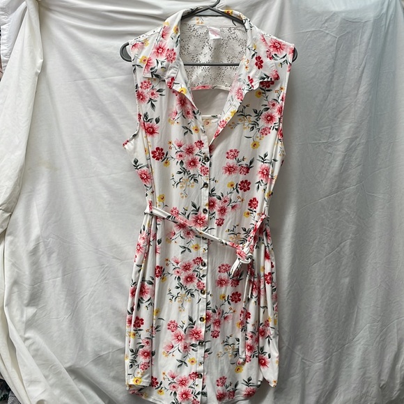 No boundaries are laced back button front dress /belt sz xxl-19 - Picture 2 of 6